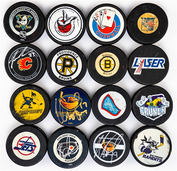 Vintage and Modern NHL, WHA and Other Leagues Game and Souvenir Pucks Collection of 375+