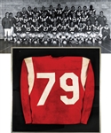 George Springates Mid-to-Late-1960s McGill University Redmen Football Team Game-Worn Jersey with Family LOA