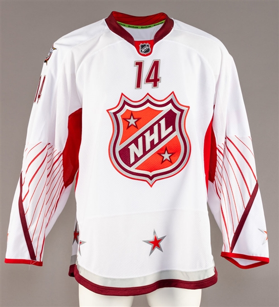 Jordan Eberles 2012 NHL All-Star Game Fantasy Draft Game-Issued Jersey with LOA Plus Signed 2012 NHL ASG Puck