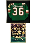 George Springates 1970 Montreal Alouettes Game-Worn Grey Cup Jersey with Family LOA - Also Worn During the 1971 Season