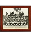 George Springates Pre-CFL Football Memorabilia Collection Including 1963 Hochelaga Helcats Framed Team Photo with Family LOA