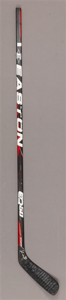 Taylor Hall’s 2010-11 Edmonton Oilers Signed Rookie Season Game-Used Easton EQ50 Stick with Team LOA 