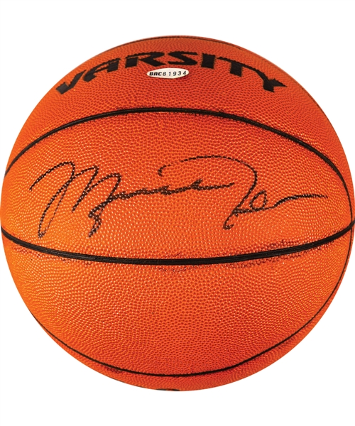 Michael Jordan Signed Wilson Basketball with UDA COA 