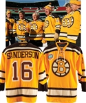 Derek Sandersons 2010 Boston Bruins Winter Classic Event-Worn Jersey from His Personal Collection with His Signed LOA