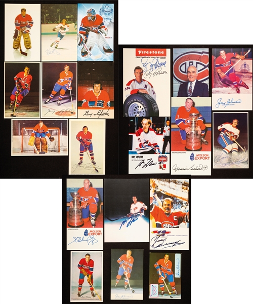 Huge Montreal Canadiens 1969-70 to 2008-09 Postcard and Team-Issued Item Collection of 2,350+ including 150+ Signed 