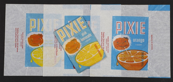 1962 Parkhurst Fish Trading Card Pack and Pixie Wrappers (3 Variations)