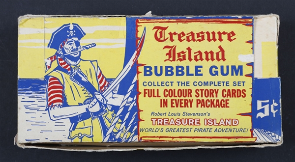 1964 Grant Products Treasure Island Non-Sport Card Display Box