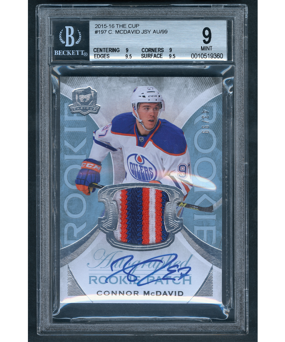 Lot Detail 201516 Upper Deck "The Cup" Hockey Card 197 Connor