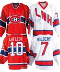 Montreal Canadiens Oldtimers March 10th, 1996 Multi-Signed Jerseys (6) and Sticks (4), Guy Lafleurs and Rod Gilberts Game-Worn Jerseys from Event from George Springates Collection with Family LOA