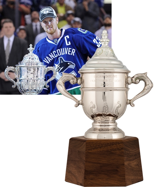 Lucien DeBlois’ 2010-11 Vancouver Canucks Clarence Campbell Bowl Championship Trophy with His Signed LOA (11”) 