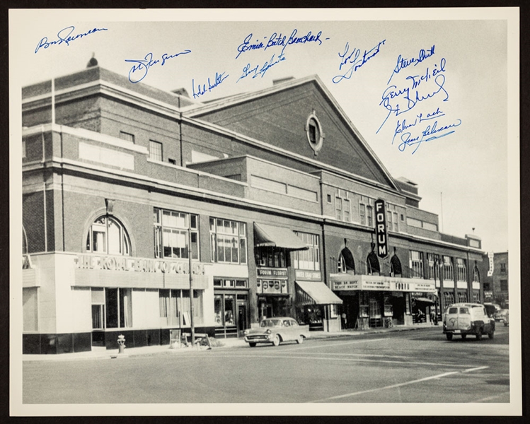 Montreal Forum Photo Signed by 11 Former Montreal Canadiens Players with LOA (16” x 20”) 