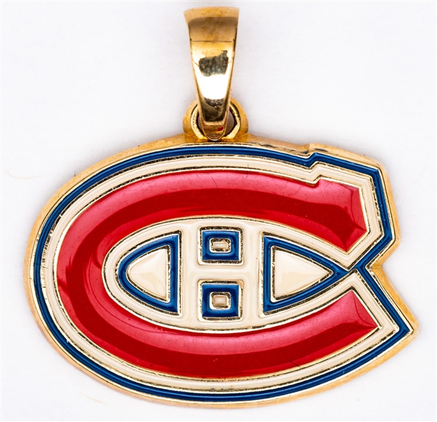 Andre Racicots Early-1990s AHL Fredericton Canadiens 10K Gold Charm