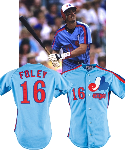 Tom Foleys 1990 Montreal Expos Game-Worn Jersey with LOA