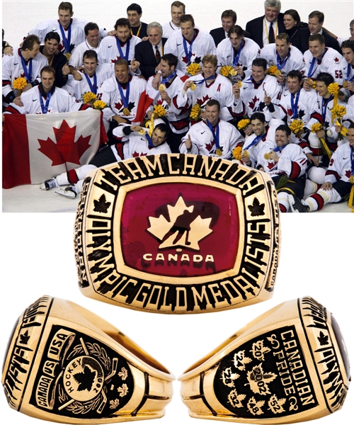 Team Canada 2002 Olympic Hockey Gold Medal Limited-Edition 10K Gold Ring