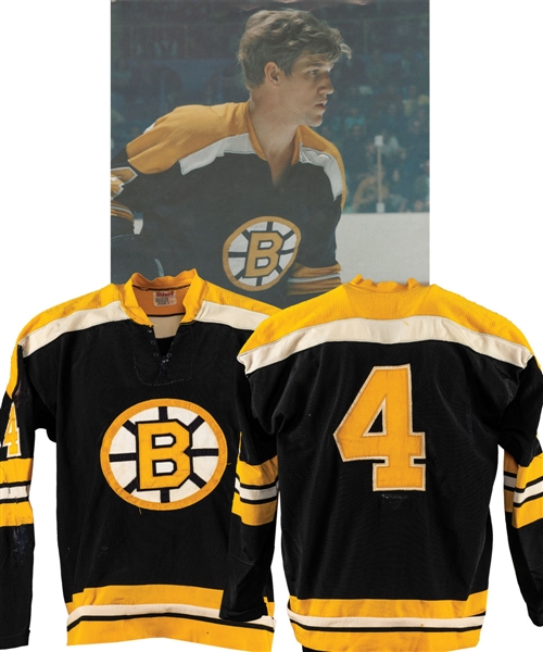 Bobby Orrs 1970-71 Boston Bruins Game-Worn Jersey with His Signed LOA - Numerous Team Repairs! - Hart Memorial Trophy and James Norris Trophy Season! - Photo-Matched!