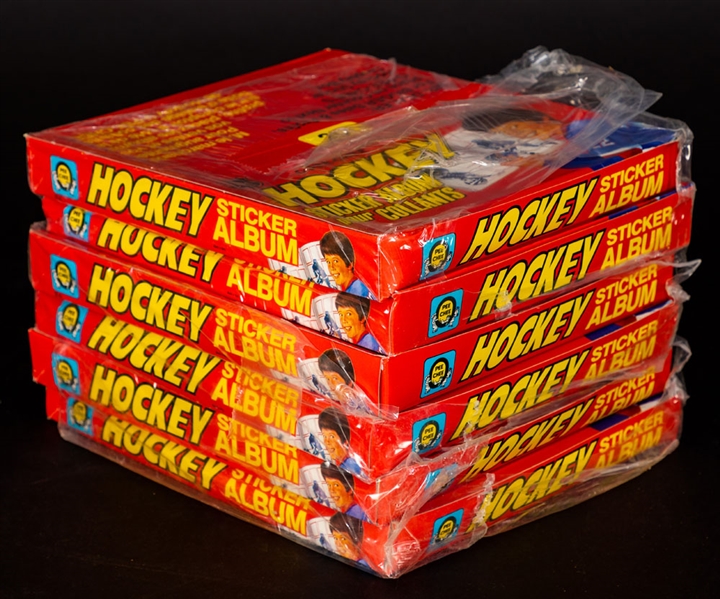 1982-83 O-Pee-Chee Hockey Sticker Albums Full Cases (2) - Total of 288 Albums! - Wayne Gretzky Cover! 