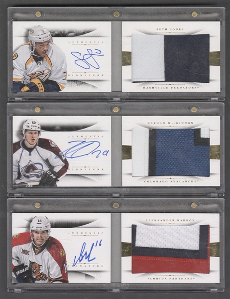 2000s-2010s Panini National Treasures/Panini Prime Time Rookies/The Cup/SP Game Used and Other Brands Hockey Cards (34) - Nathan MacKinnon, Seth Jones, John Tavares, Taylor Hall, Wayne Gretzky