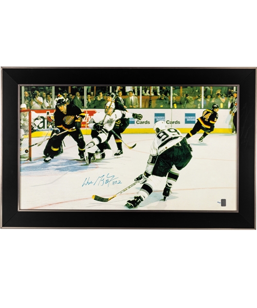 Wayne Gretzky Signed Los Angeles Kings "802 Goals" Limited-Edition Framed Print on Canvas #99/199 from WGA (25” x 39 ½”)