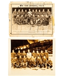 New York Rangers 1936-37 Team-Signed Team Picture by 18 Including Deceased HOFers Lynn & Lester Patrick, Boucher, Pratt, Colville, Cook and Johnson Plus Four (4) Others Team Photos/Pictures