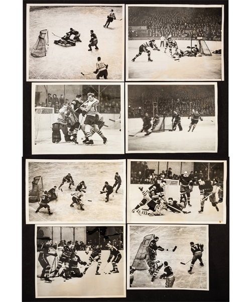 Vintage 1930s NHL Stanley Cup Playoffs Photos (56) - NY Rangers, NY Americans, Boston Bruins, Toronto Maple Leafs, Detroit Red Wings, Montreal Maroons, Montreal Canadiens, Chicago Black Hawks