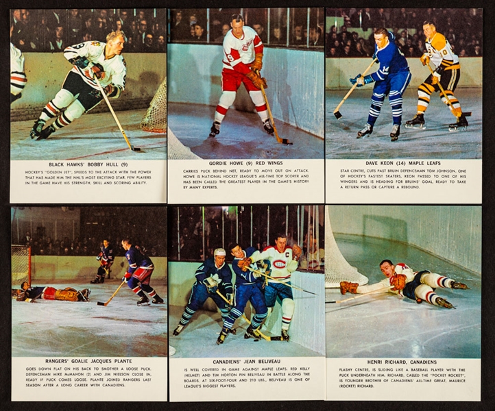 1964-65 Toronto Star NHL Stars Photos Complete Set of 48 Plus Albums (8), Stickers and Original Mailing Envelope