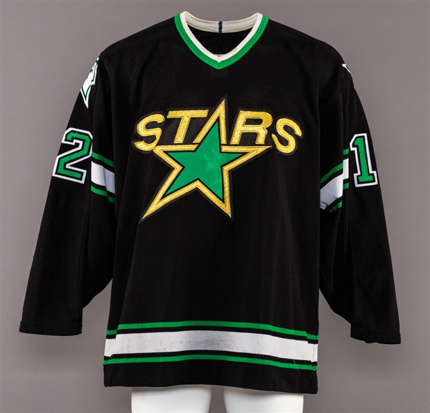 Grant Ledyards 1993-94 Dallas Stars Inaugural Season Game-Worn Jersey