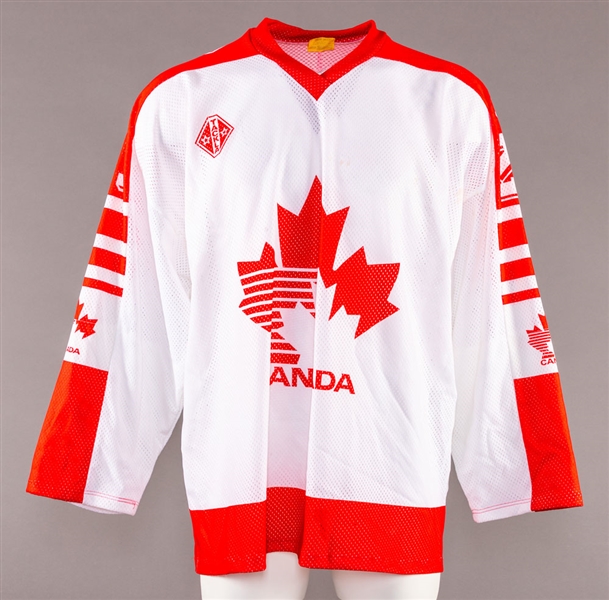 Paul Reinharts 1989 IIHF World Championships Team Canada Game-Issued Jersey