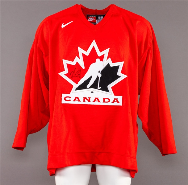 Kirk Maltbys 2006 Winter Olympics Team Canada Game-Worn Exhibition Game Jersey
