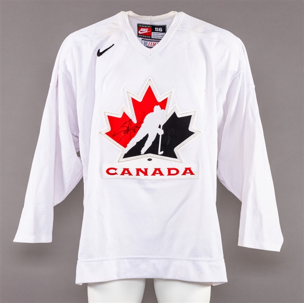 Scott Hannans 2006 Winter Olympics Team Canada Signed Game-Worn Exhibition Game Jersey