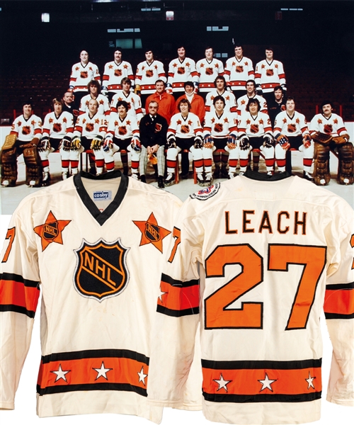 Reggie Leachs 1976 NHL All-Star Game Campbell Conference Game-Worn Jersey - Bicentennial Patch!