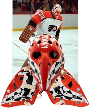 Michel "Bunny" Larocques 1982-83 Philadelphia Flyers Game-Worn Goalie Mask by Michel Lefebvre