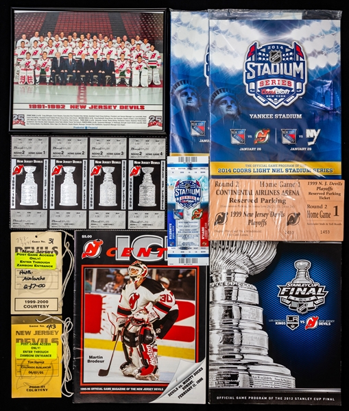 New Jersey Devils Memorabilia Collection of 225+ Including Programs, Pennants, Banners, Figurines and Much More!