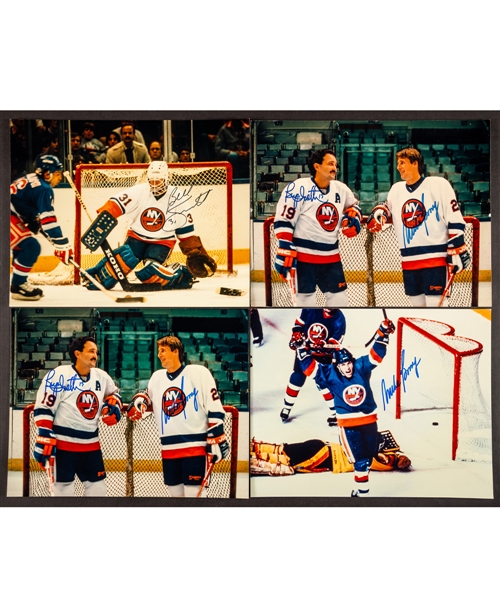 New York Islanders HOFers Signed 11" x 14" Photo Collection of 26 Including Bossy, Trottier, Smith and Potvin from Bryan Trottiers Personal Collection with His Signed LOA