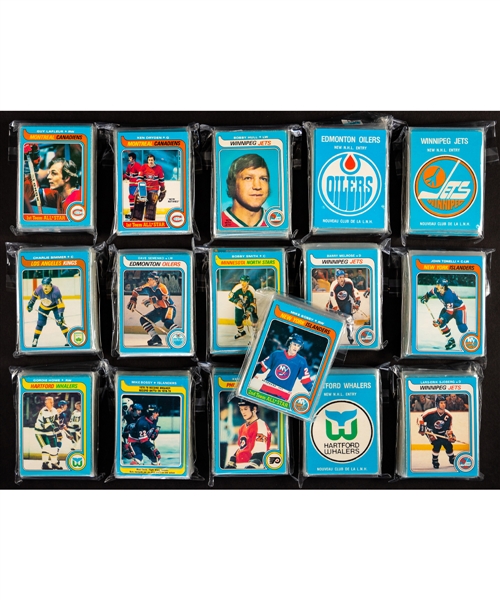 1979-80 O-Pee-Chee Hockey Near Complete Set (395/396) Collection of 42!