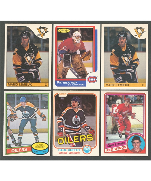 1980-81 to 1989-90 O-Pee-Chee Hockey Complete Sets (10) Plus Extra 1985-86 O-Pee-Chee Complete 264-Card Set