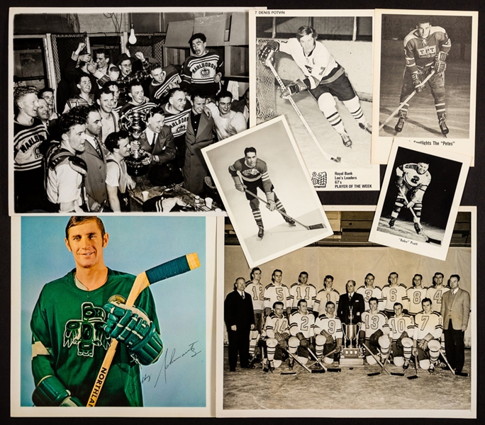 Vintage 1940s/1990s CPHL, OHA, WHL, PCHL and Other Leagues Hockey Photo Collection of 250+