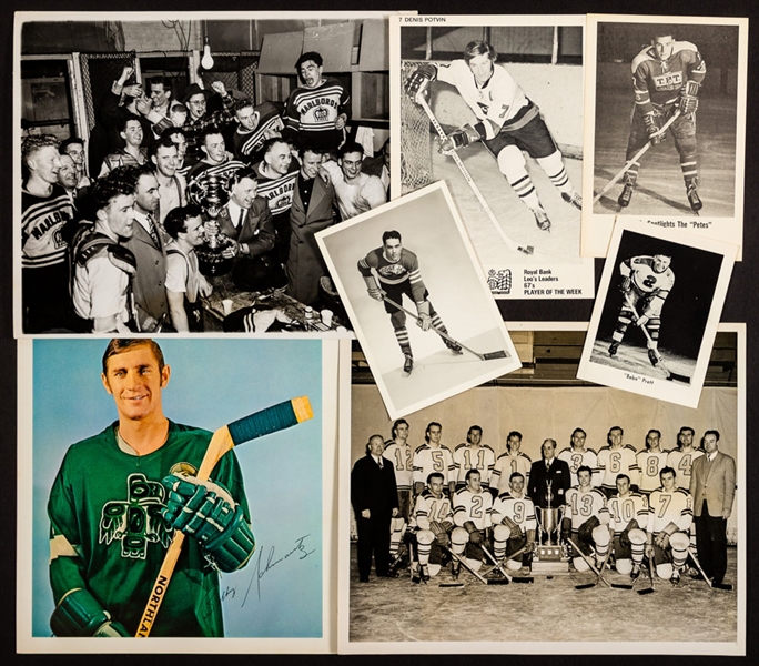 Vintage 1940s/1990s CPHL, OHA, WHL, PCHL and Other Leagues Hockey Photo Collection of 250+