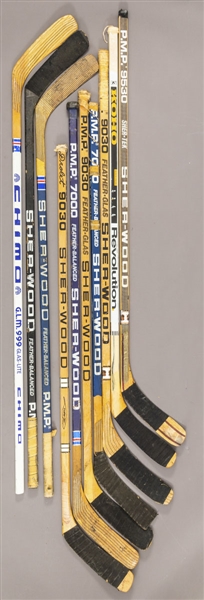 Montreal Canadiens 1985-86 Stanley Cup Champions Game-Used Sticks (10) Including Smith, McPhee, Nilan and Skrudland