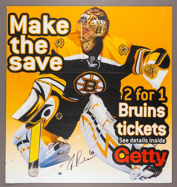 Tuukka Rask Boston Bruins Signed Getty Gas Promotional Display (45” x 48”)