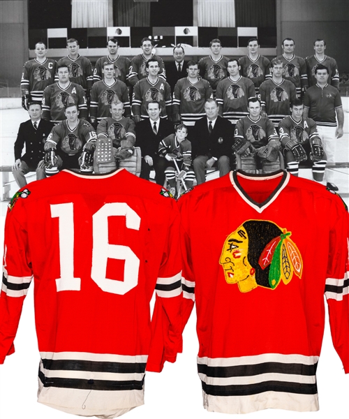 Late-1960s/Early-1970s CHL Dallas Black Hawks Game-Worn Jersey (Chicago Black Hawks Farm Team) - Numerous Team Repairs!