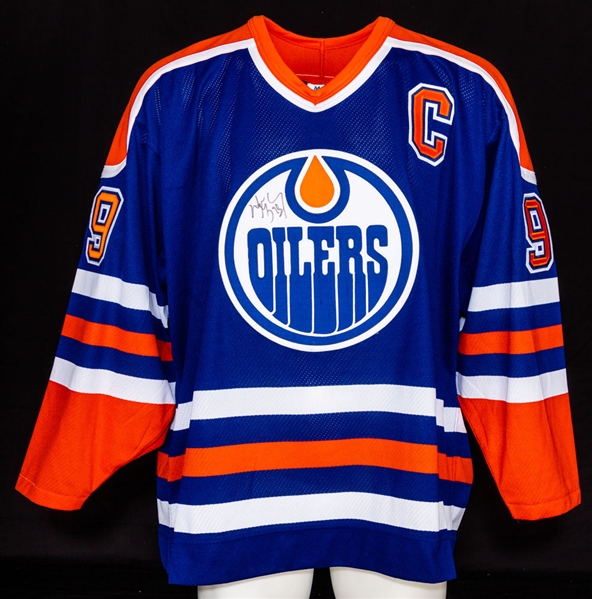 Wayne Gretzky Signed Edmonton Oilers Captains Jersey with Shawn Chaulk LOA