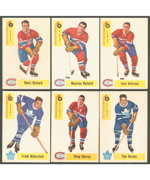 1958-59 Parkhurst Hockey Complete 50-Card Set