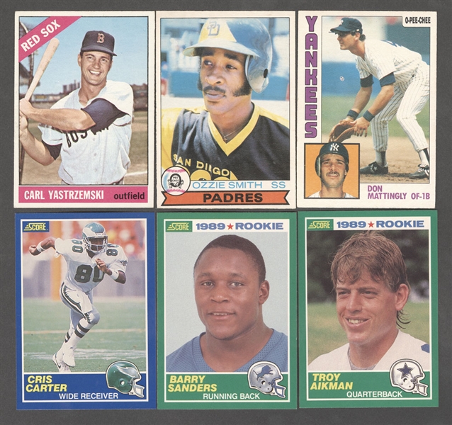 1979 and 1984 O-Pee-Chee Baseball Complete Sets and Assorted Baseball Cards (17) Plus 1989 Score NFL Complete 330-Card Set