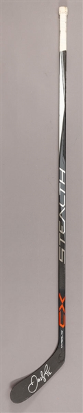 Jarome Iginlas Mid-2010s Colorado Avalanche Signed Easton Stealth Game-Used Stick