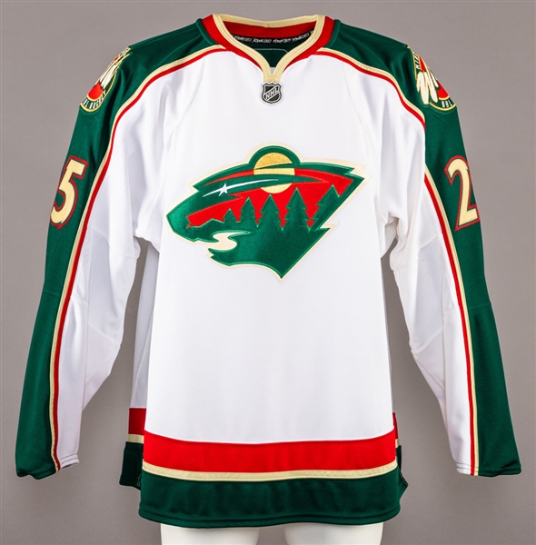 Eric Belangers 2009-10 Minnesota Wild Game-Issued Jersey with Team COA