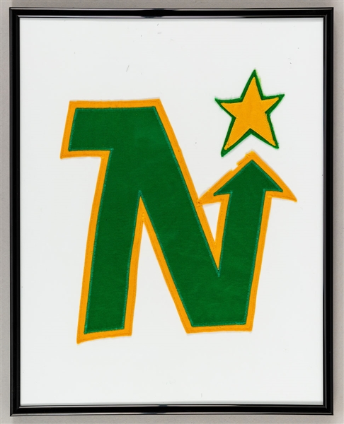 Early-to-Mid-1970s Minnesota North Stars Team Crest from Game-Worn Jersey