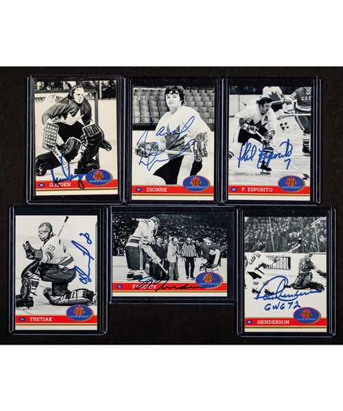 1972 Canada-Russia Series Team Canada Signed Card Collection of 38