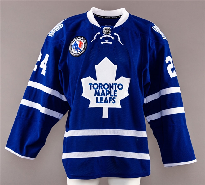 Peter Holland’s 2015-16 Toronto Maple Leafs "Hall of Fame Game" Game-Issued Jersey with Team COA