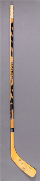 Michael Cammalleri’s Circa Early-2000s Signed Vic 7050 Game-Used Stick 