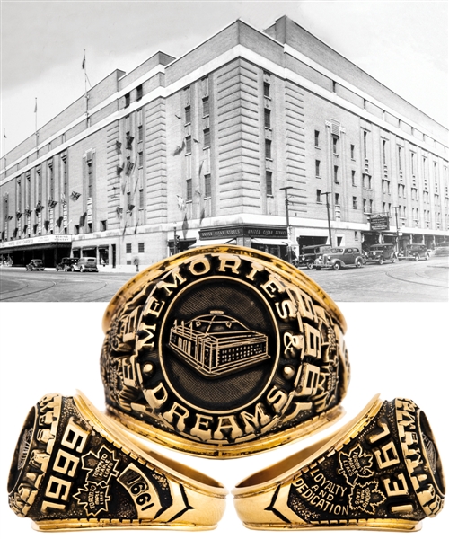 Anders Hedbergs Maple Leaf Gardens 1931-1999 Memories and Dreams 10K Gold Ring with His Signed LOA